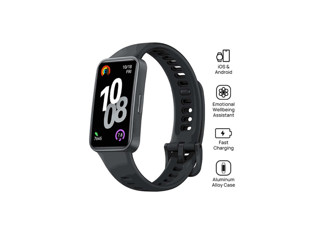 Band 10 Smartwatch - Emotional Wellbeing, Sleep Tracking, Black Band 10 Smartwatch - Emotional Wellbeing, Sleep Tracking, Black
